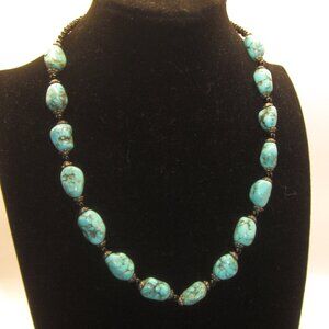 Turquoise Color Stone Neckace